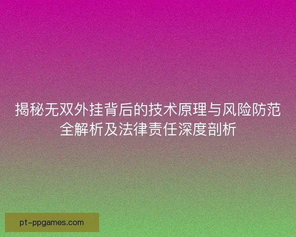 揭秘无双外挂背后的技术原理与风险防范全解析及法律责任深度剖析